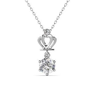 Certified 1ct. t.w. Diamond Crown Necklace
